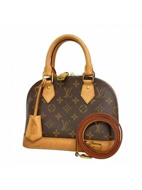 Louis Vuitton Handbag Monogram Alma BB Brown 2-Way Bag